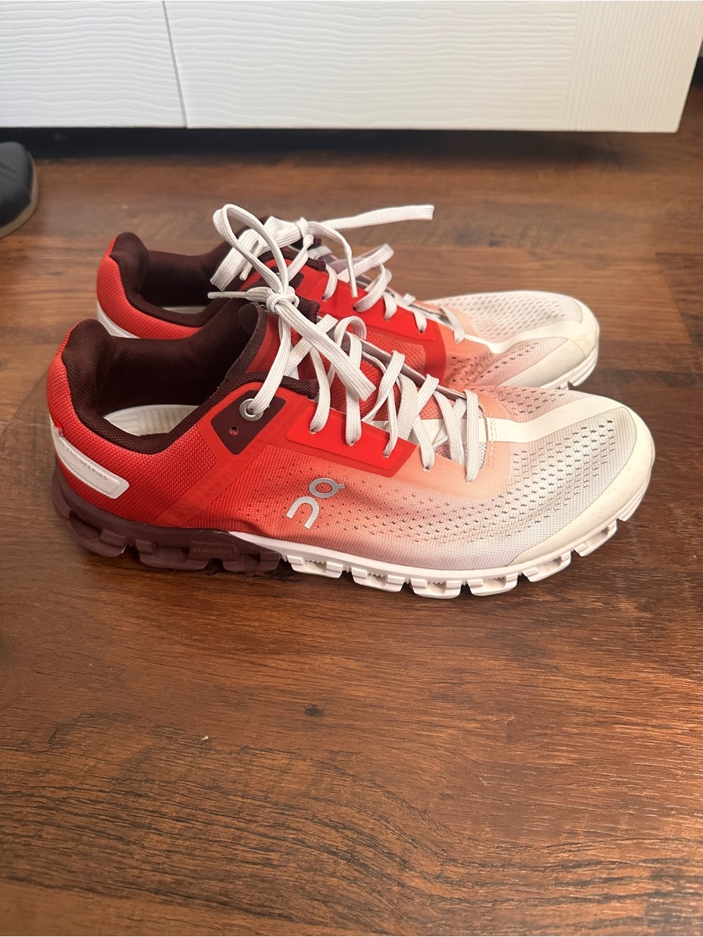 On Running Cloudflow 3.0 Rust White Ombre Running Shoes 35.99232 Women Size 9.5